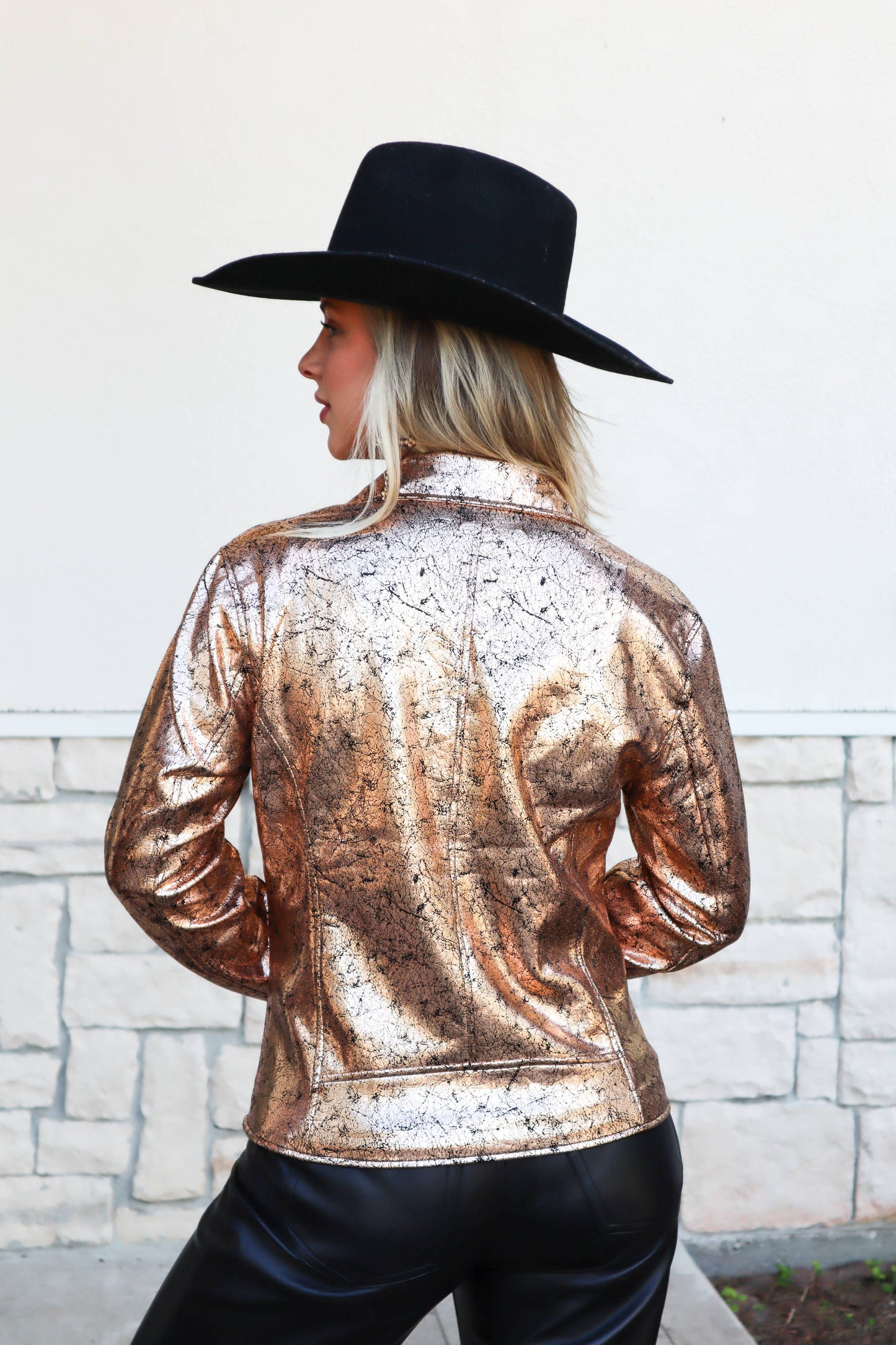 MK131 Hot Mama Moto Jacket - Silver