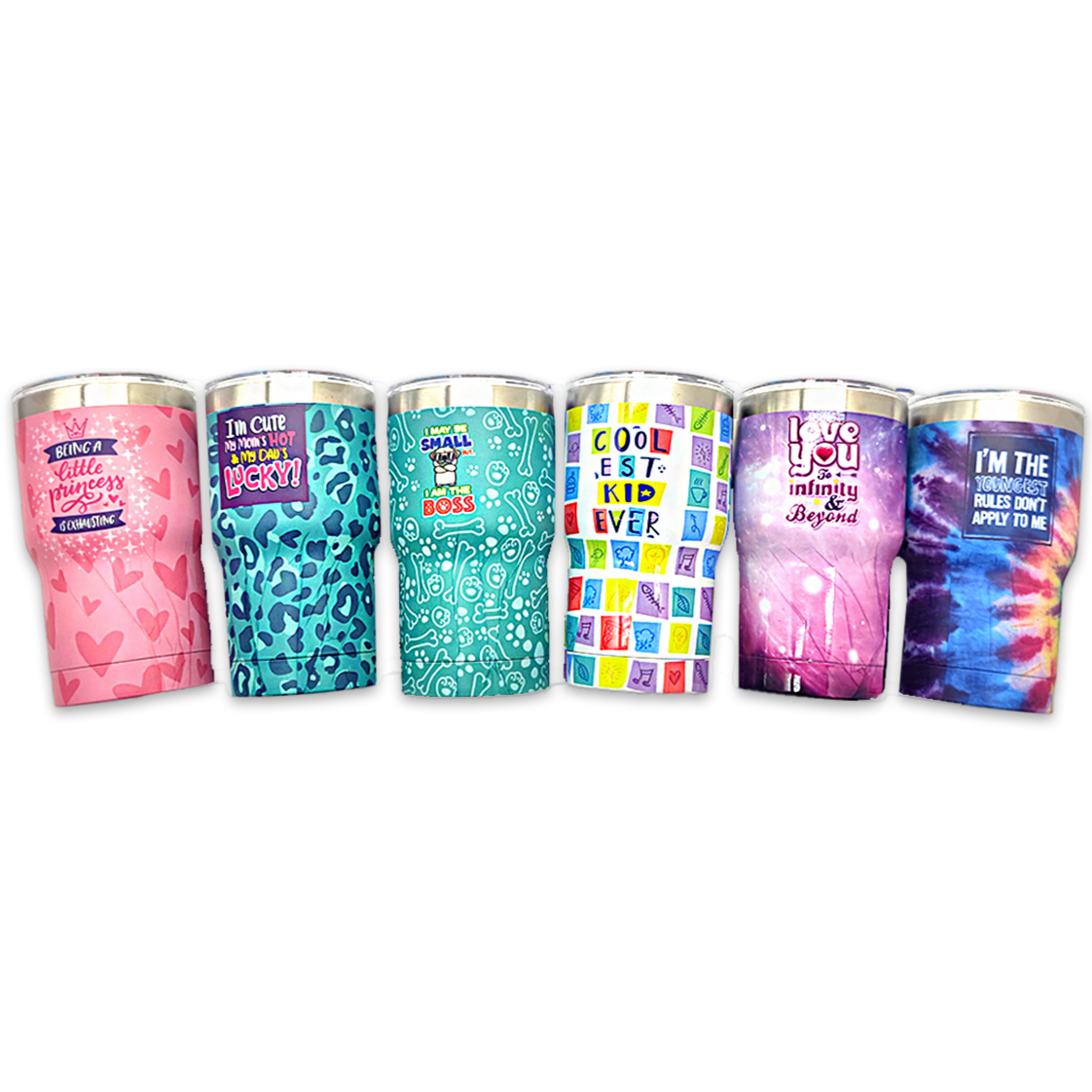 Novelty Brands - 12OZ INSULATED KIDS CUPZ 6 PIECES PER DISPLAY