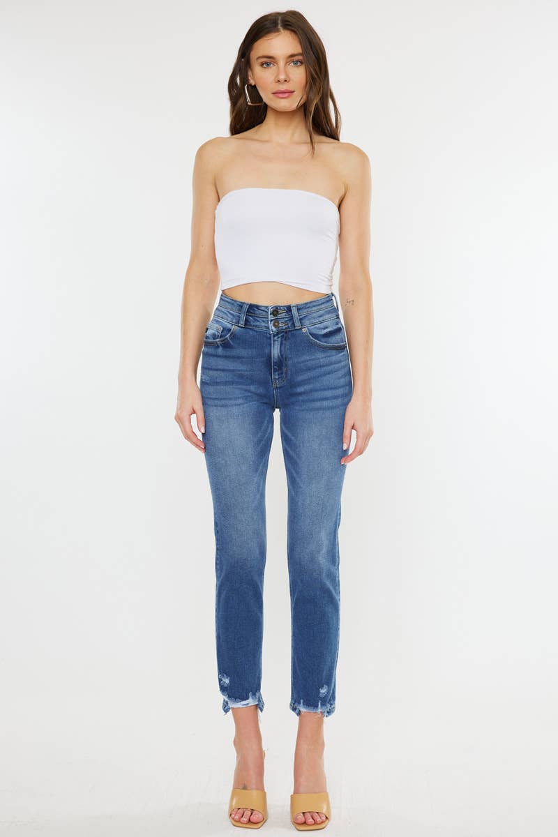 KC5217M - Kan Can Distressed Skinny Jean