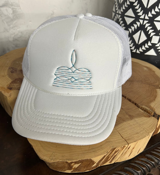 Mark Embroidered Boot Stitch Cap