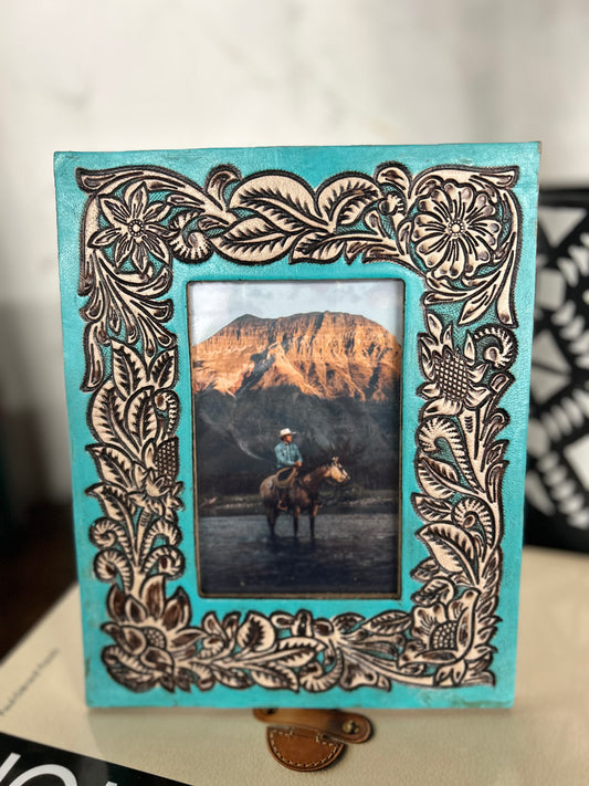 Taylor Time of Traditions Hand-Tooled Photo Frame