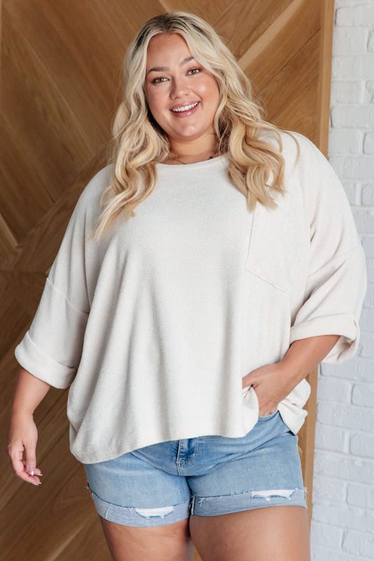 Ivory Thoughts Chenille Blouse - ONLINE EXCLUSIVE!