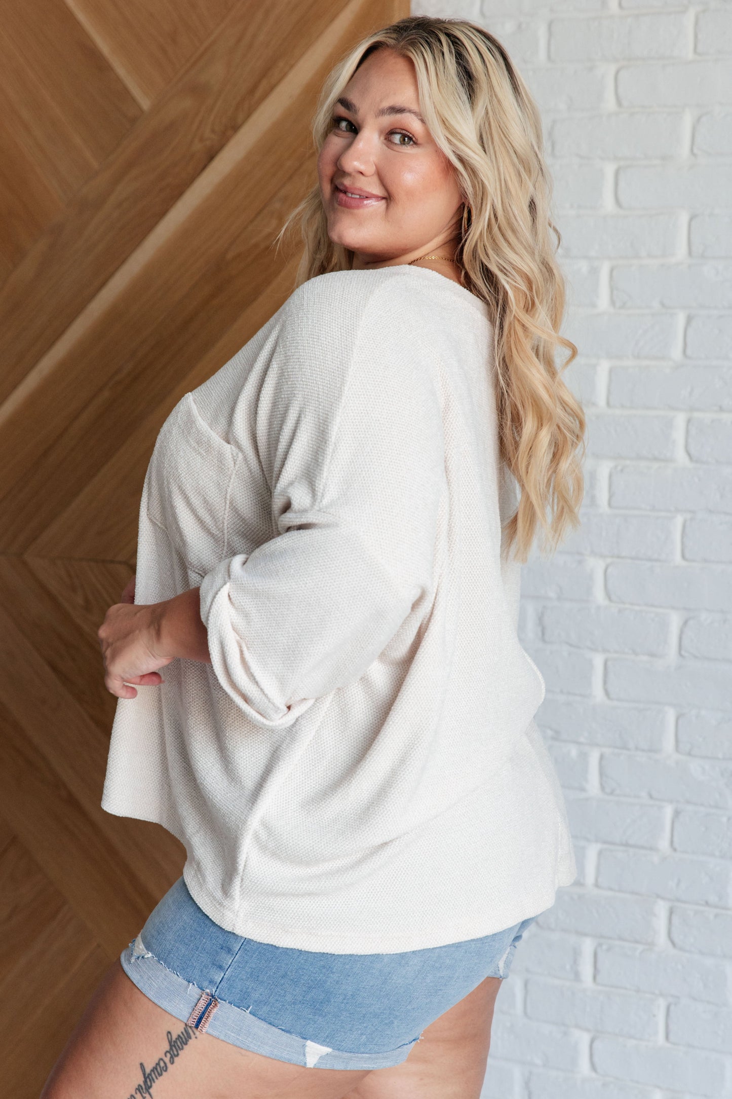 Ivory Thoughts Chenille Blouse - ONLINE EXCLUSIVE!