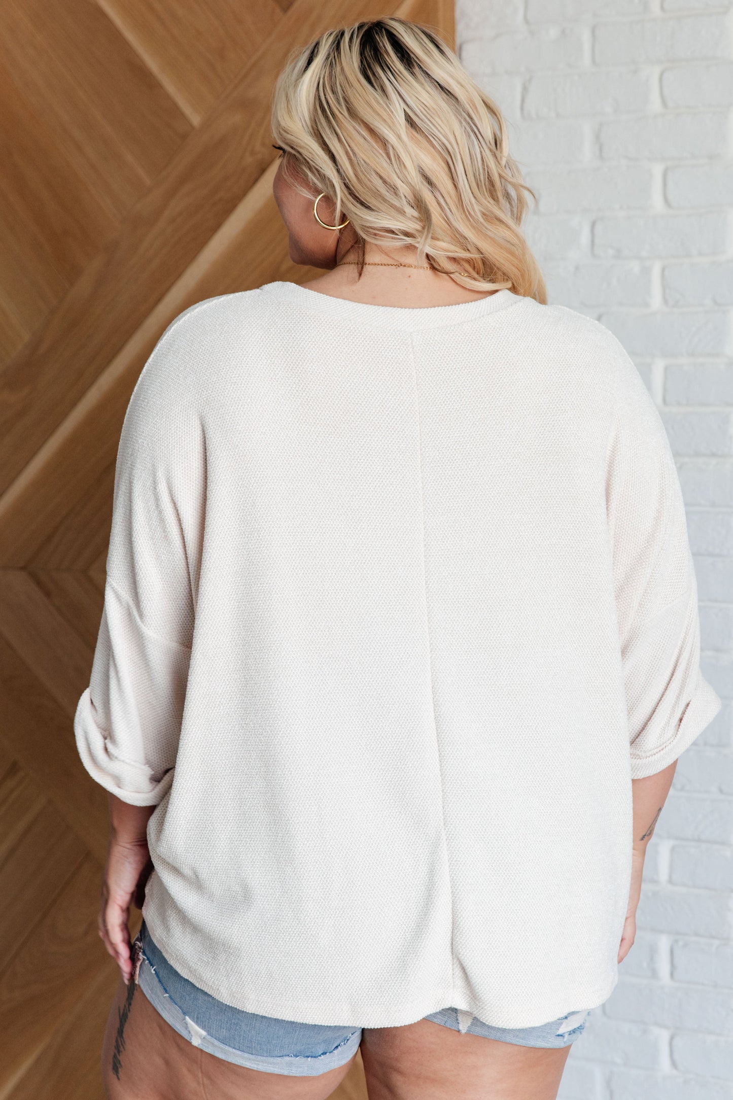 Ivory Thoughts Chenille Blouse - ONLINE EXCLUSIVE!