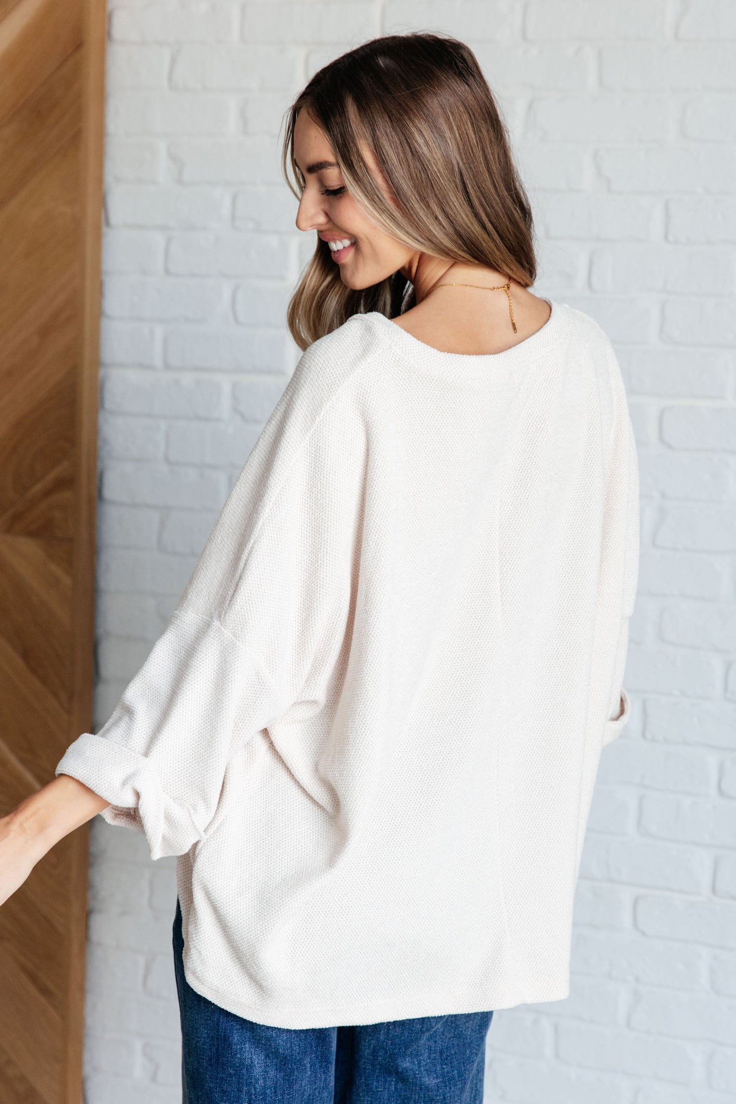 Ivory Thoughts Chenille Blouse - ONLINE EXCLUSIVE!