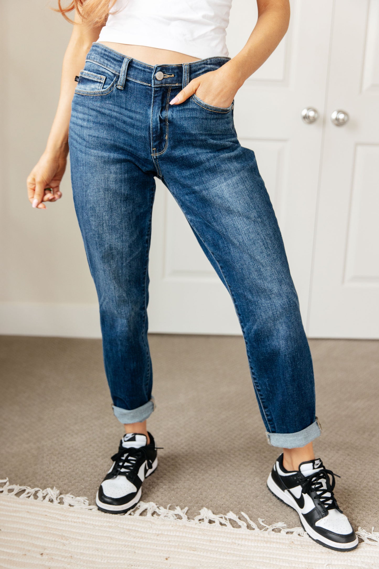 London Midrise Cuffed Boyfriend Jeans - ONLINE EXCLUSIVE!