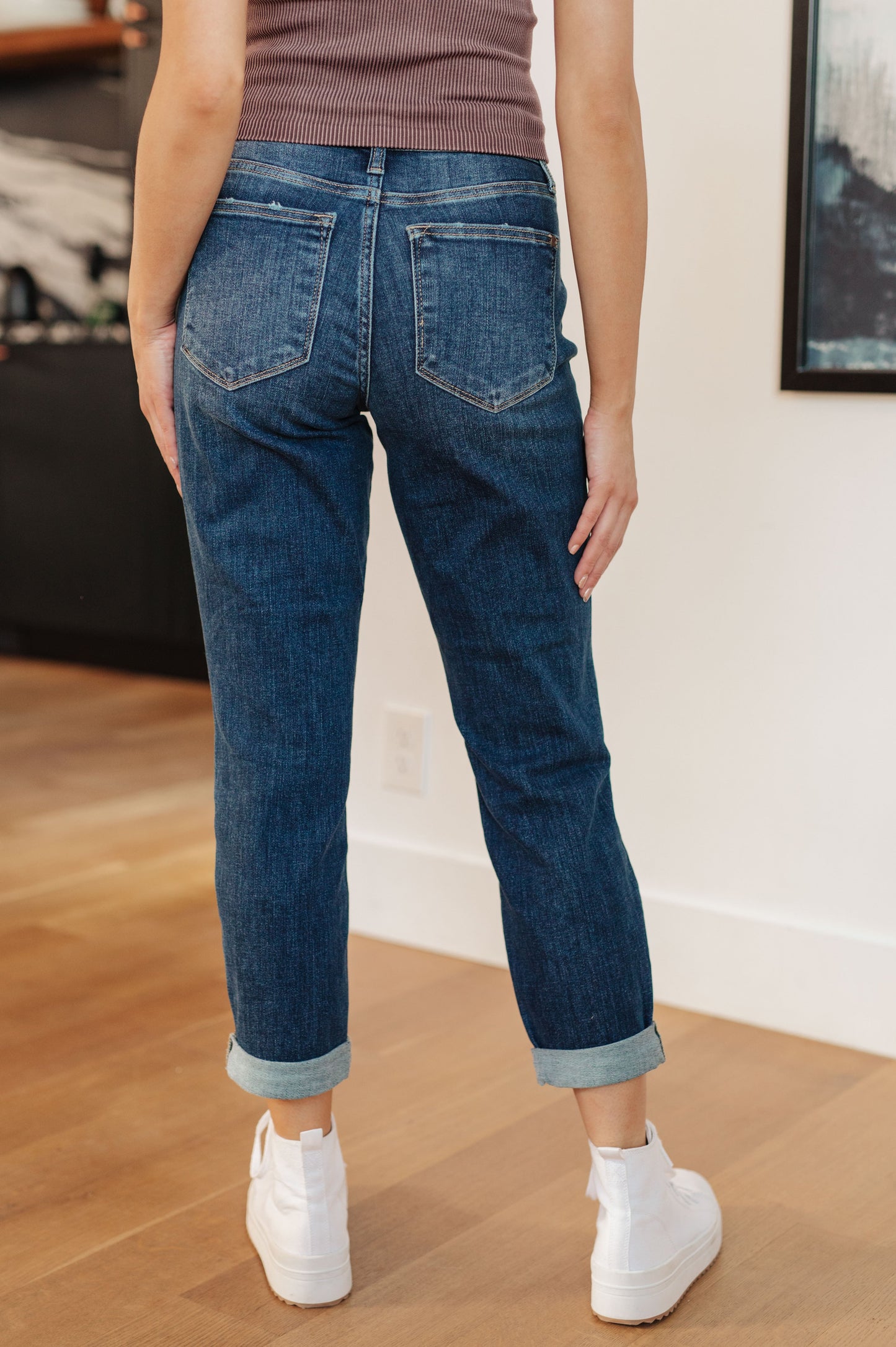 London Midrise Cuffed Boyfriend Jeans - ONLINE EXCLUSIVE!