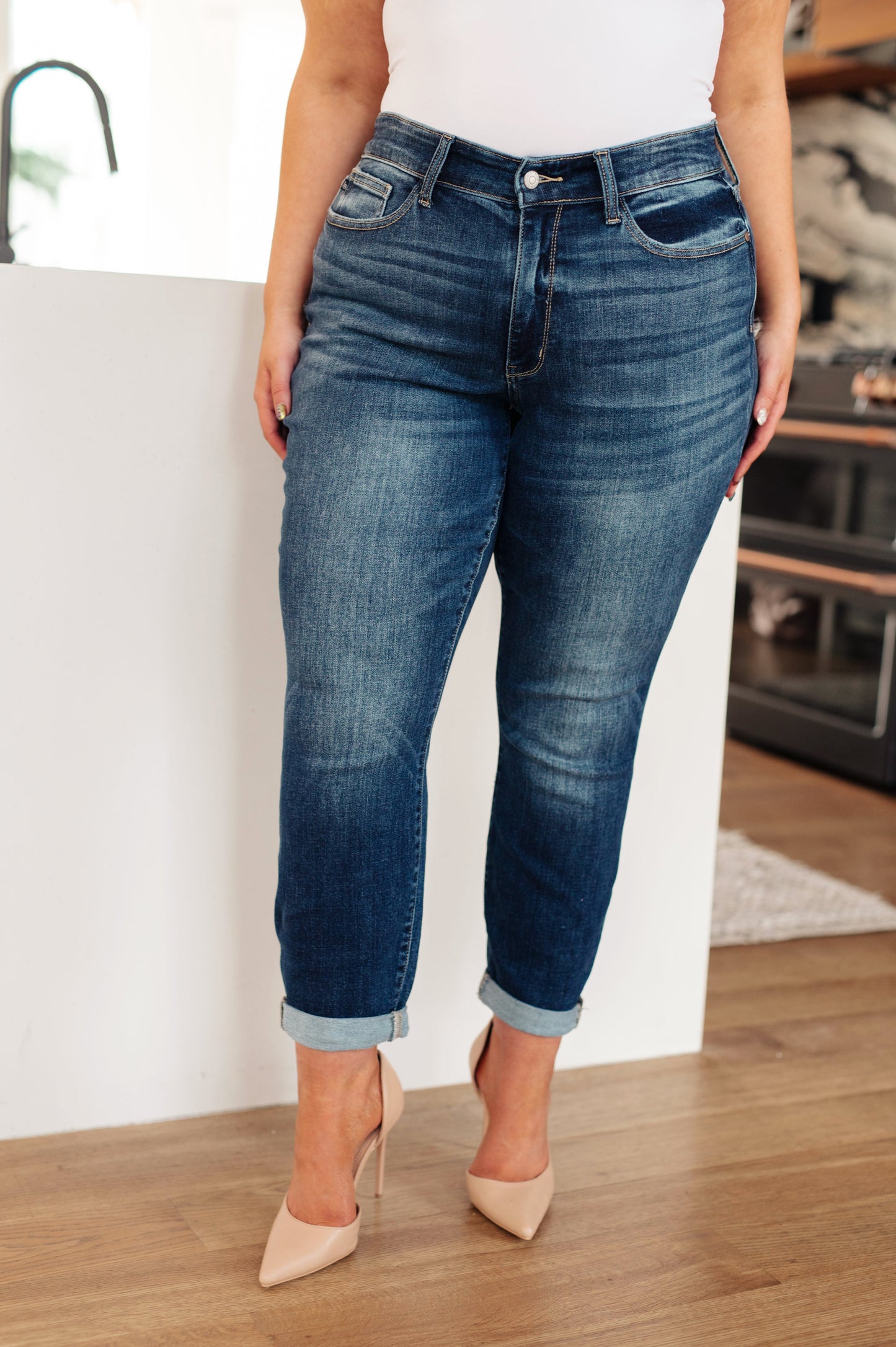 London Midrise Cuffed Boyfriend Jeans - ONLINE EXCLUSIVE!