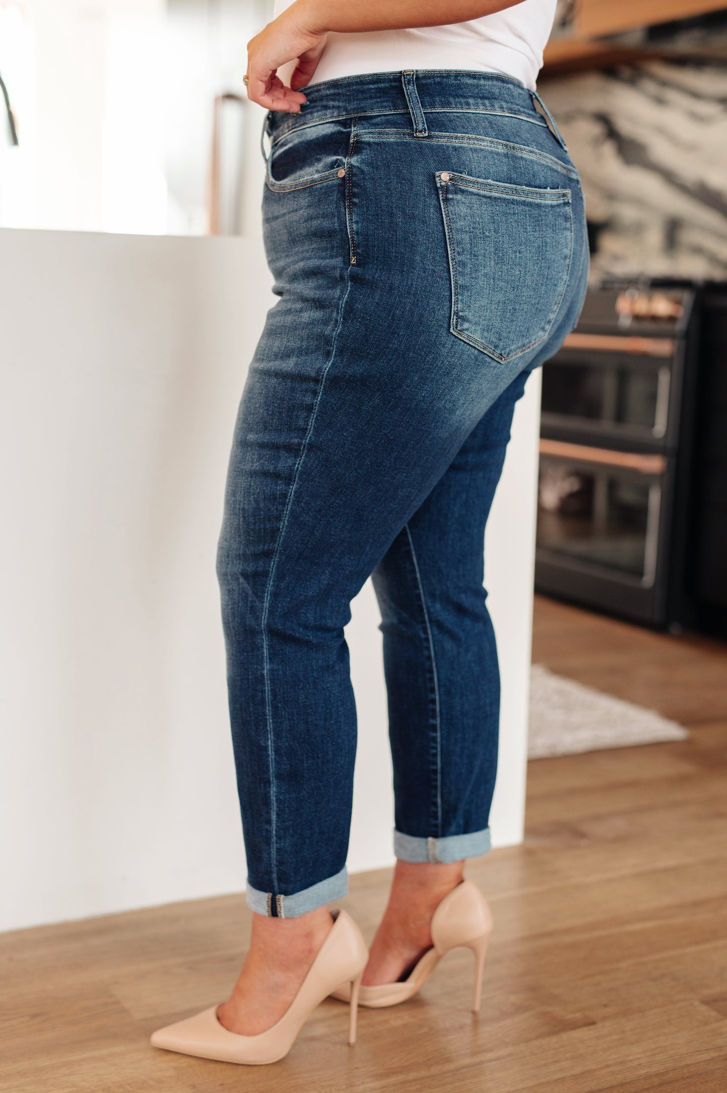 London Midrise Cuffed Boyfriend Jeans - ONLINE EXCLUSIVE!