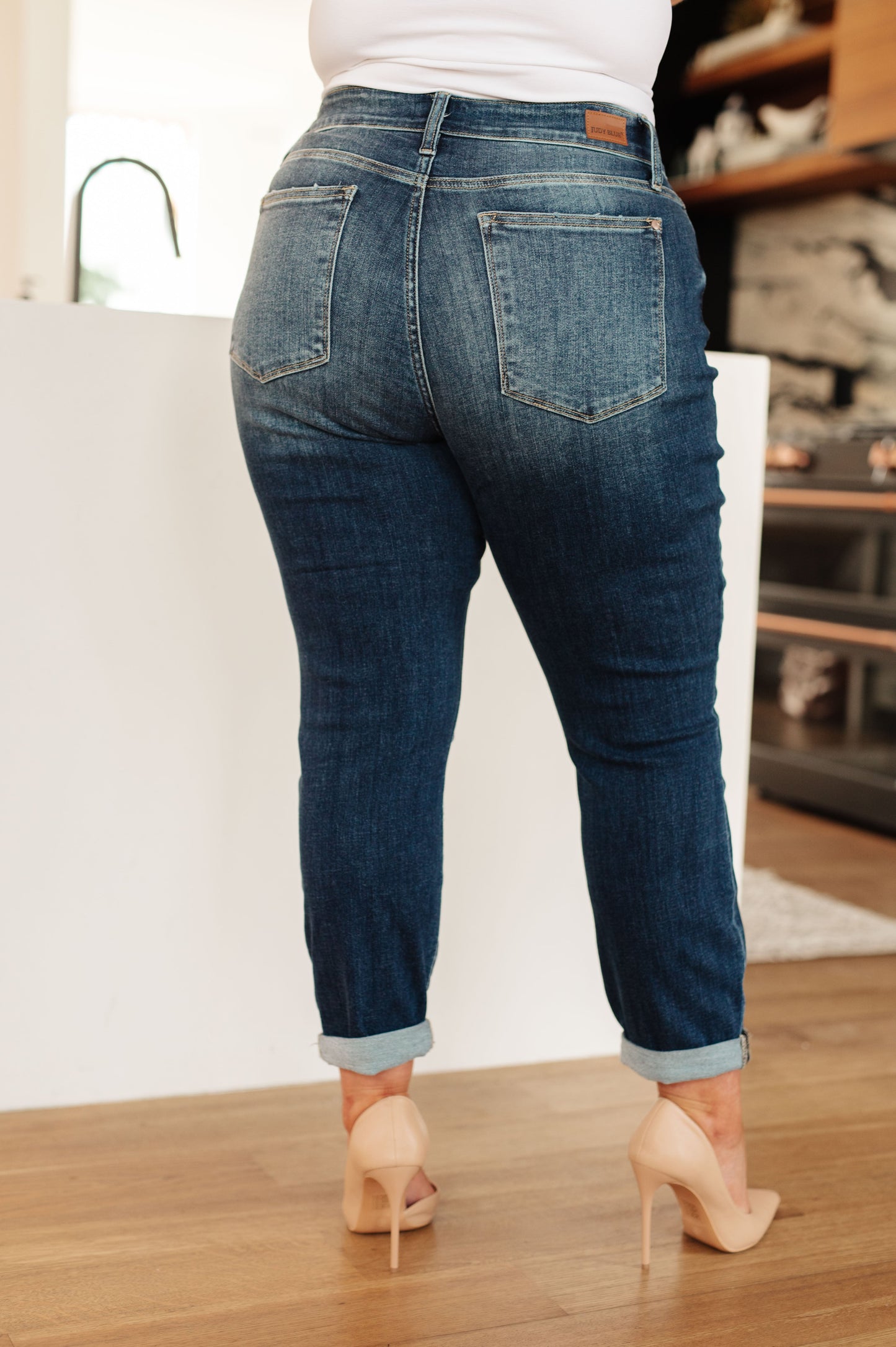 London Midrise Cuffed Boyfriend Jeans - ONLINE EXCLUSIVE!