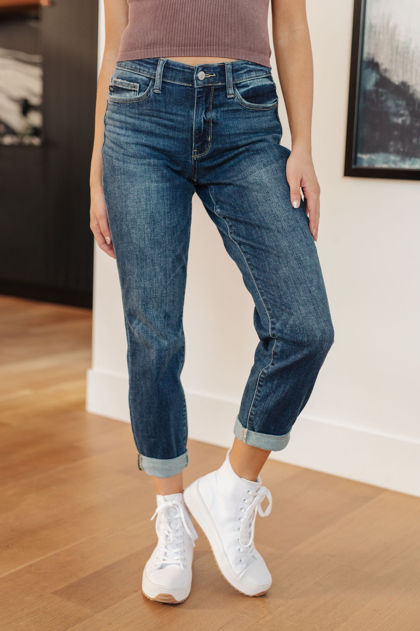 London Midrise Cuffed Boyfriend Jeans - ONLINE EXCLUSIVE!