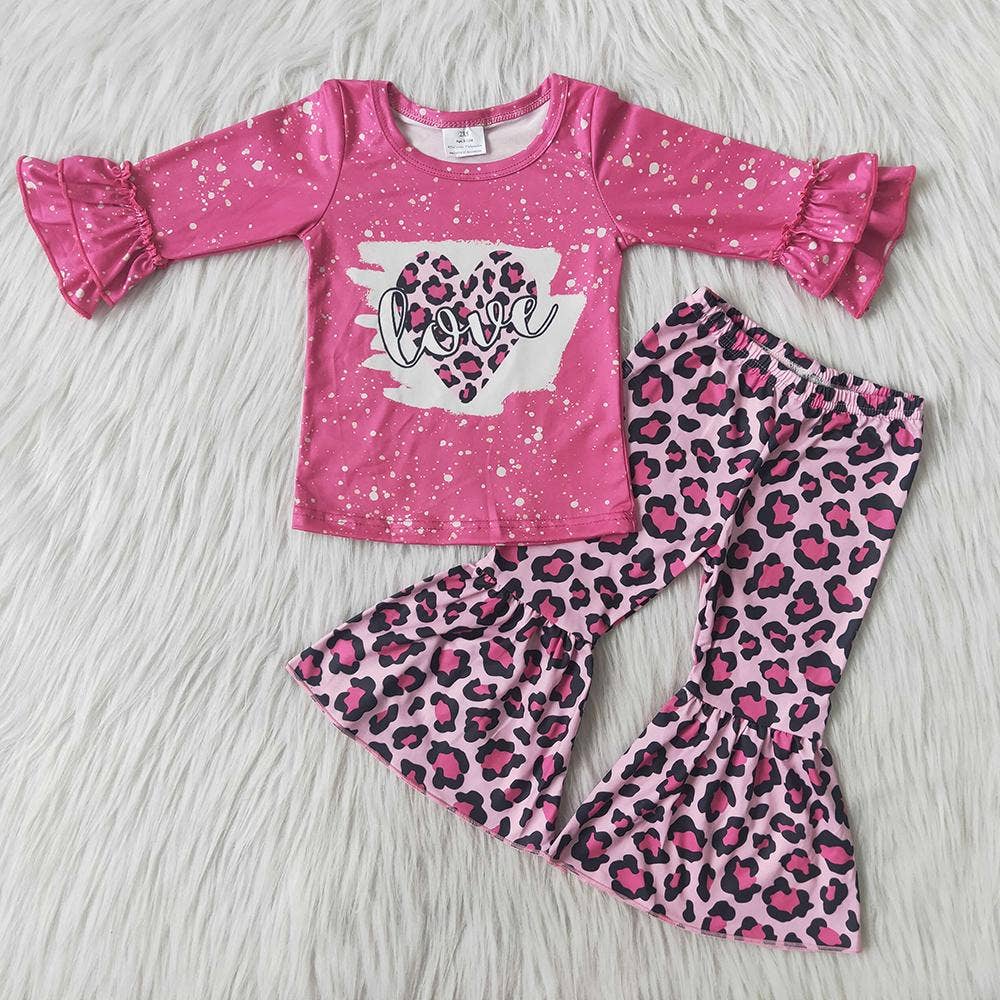 Hotpink leopard LOVE set