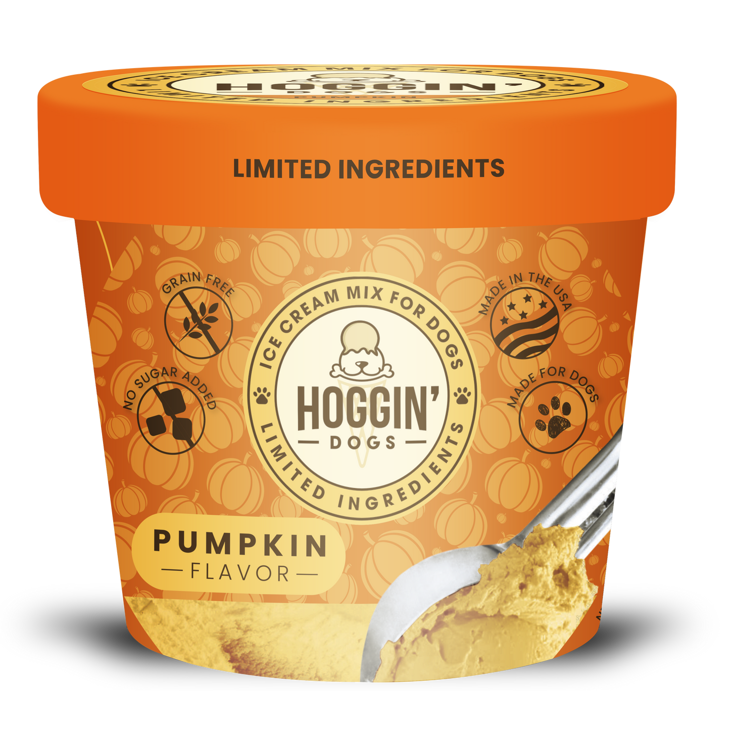 Puppy Cake LLC - Hoggin' Dogs No Sugar Added Ice Cream Mix for Dogs