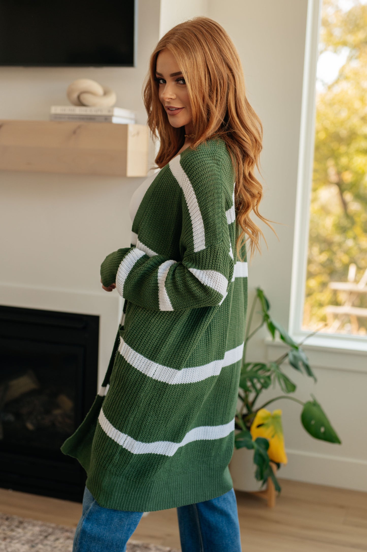 Brighter is Better Striped Cardigan in Green - ONLINE EXCLUSIVE!