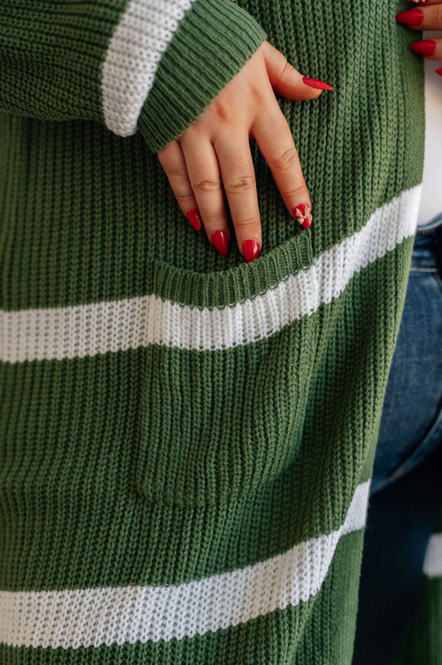 Brighter is Better Striped Cardigan in Green - ONLINE EXCLUSIVE!