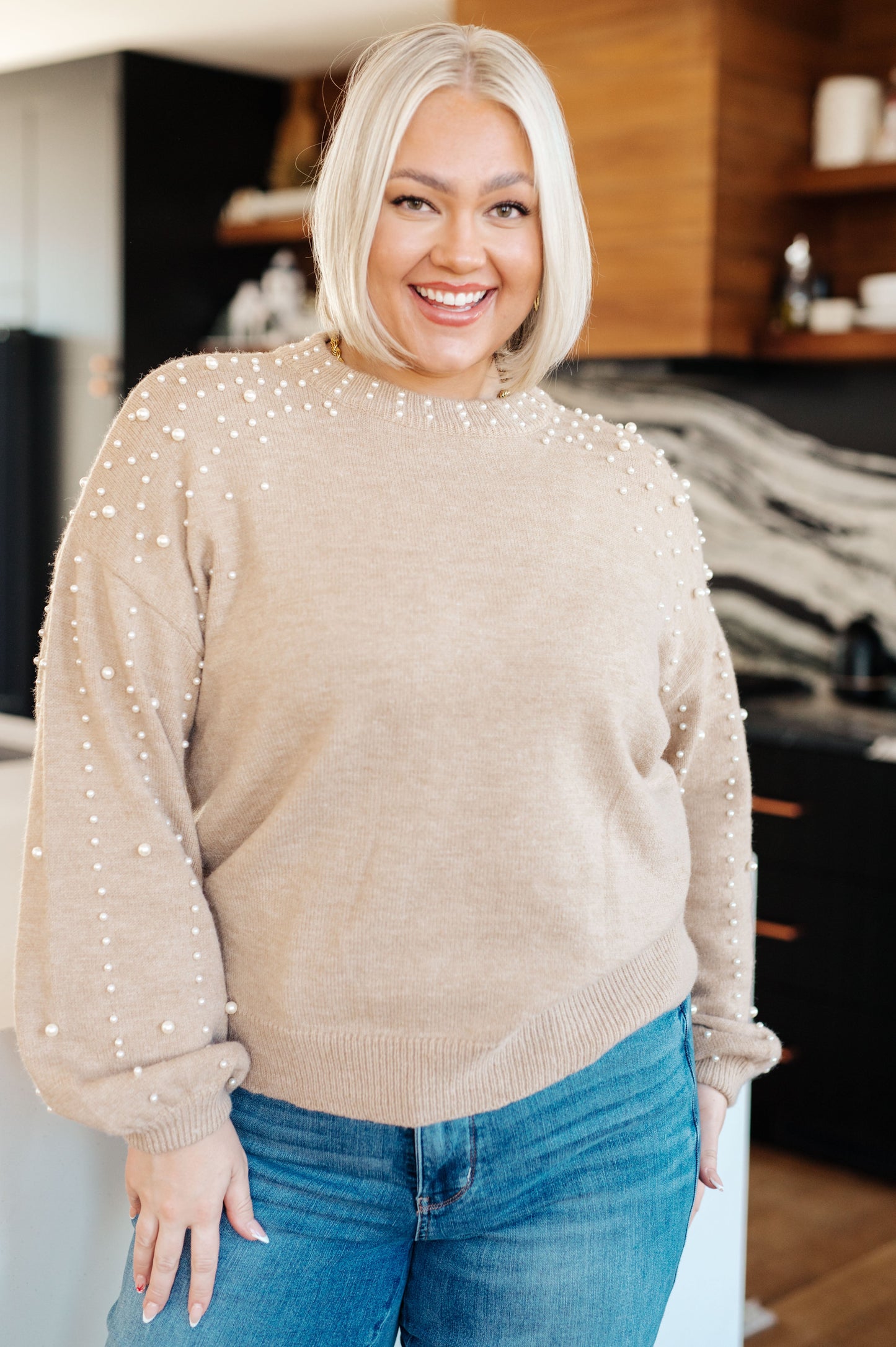 String Me Along Pearl Accent Sweater - ONLINE EXCLUSIVE!