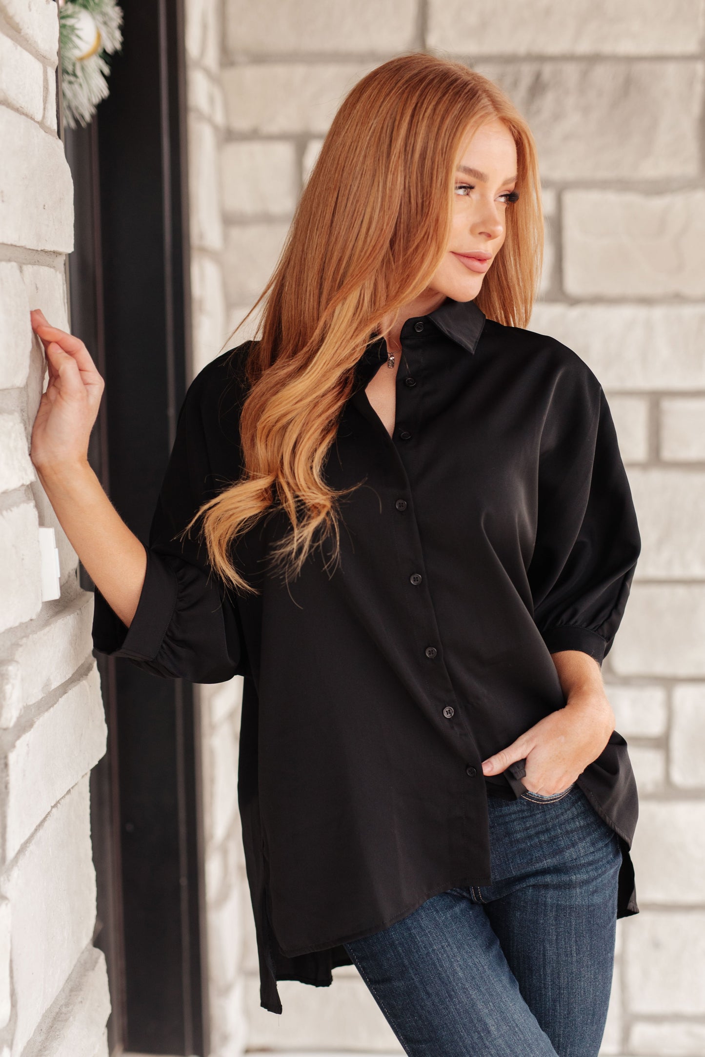 Turned Out Perfect Oversized Button Down Shirt - ONLINE EXCLUSIVE!