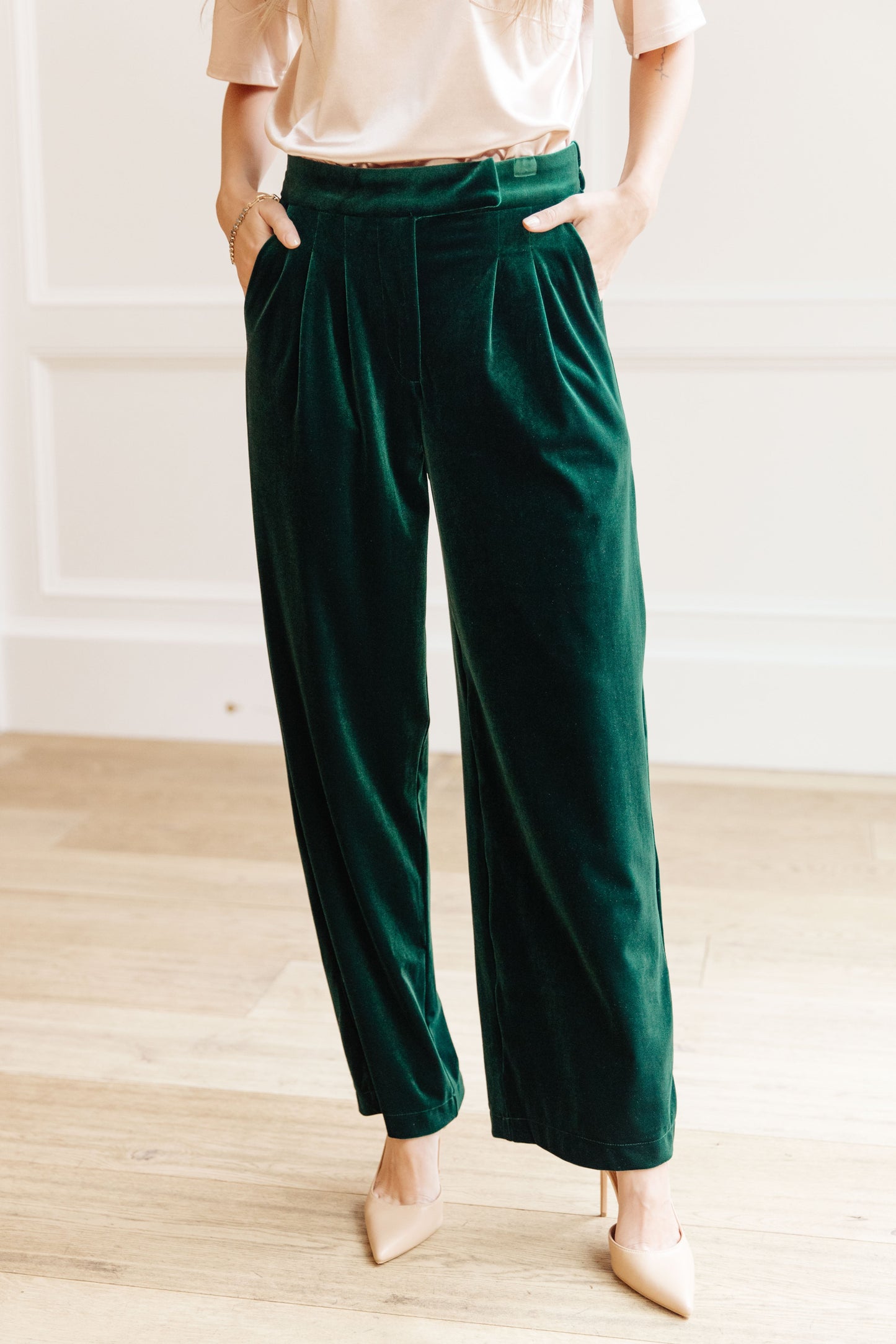 Velvet Elvis Wide Leg Velvet Pants - ONLINE EXCLUSIVE!