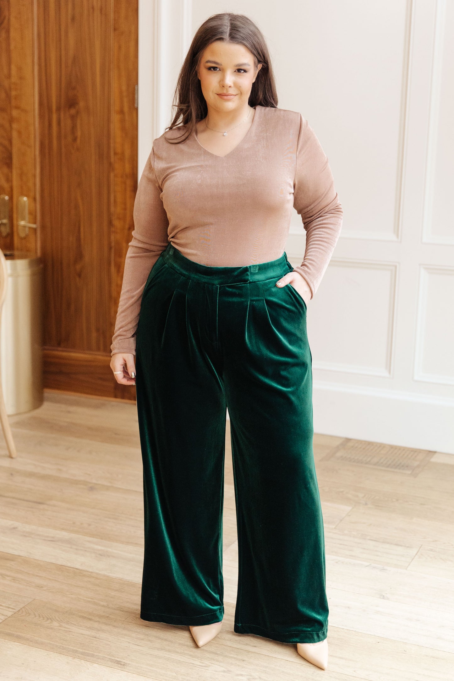 Velvet Elvis Wide Leg Velvet Pants - ONLINE EXCLUSIVE!