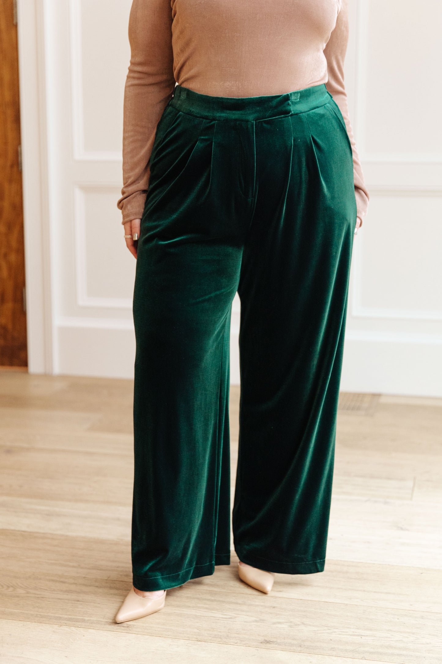 Velvet Elvis Wide Leg Velvet Pants - ONLINE EXCLUSIVE!