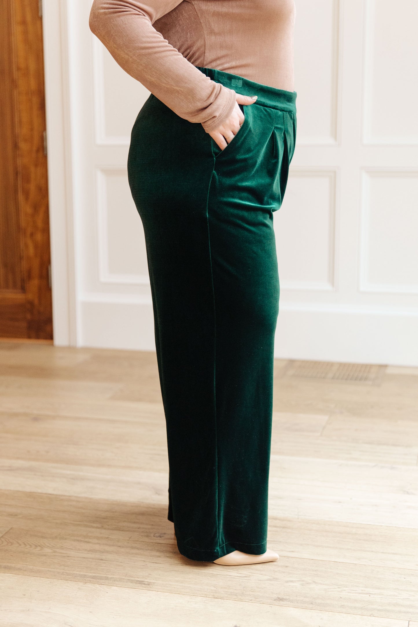 Velvet Elvis Wide Leg Velvet Pants - ONLINE EXCLUSIVE!