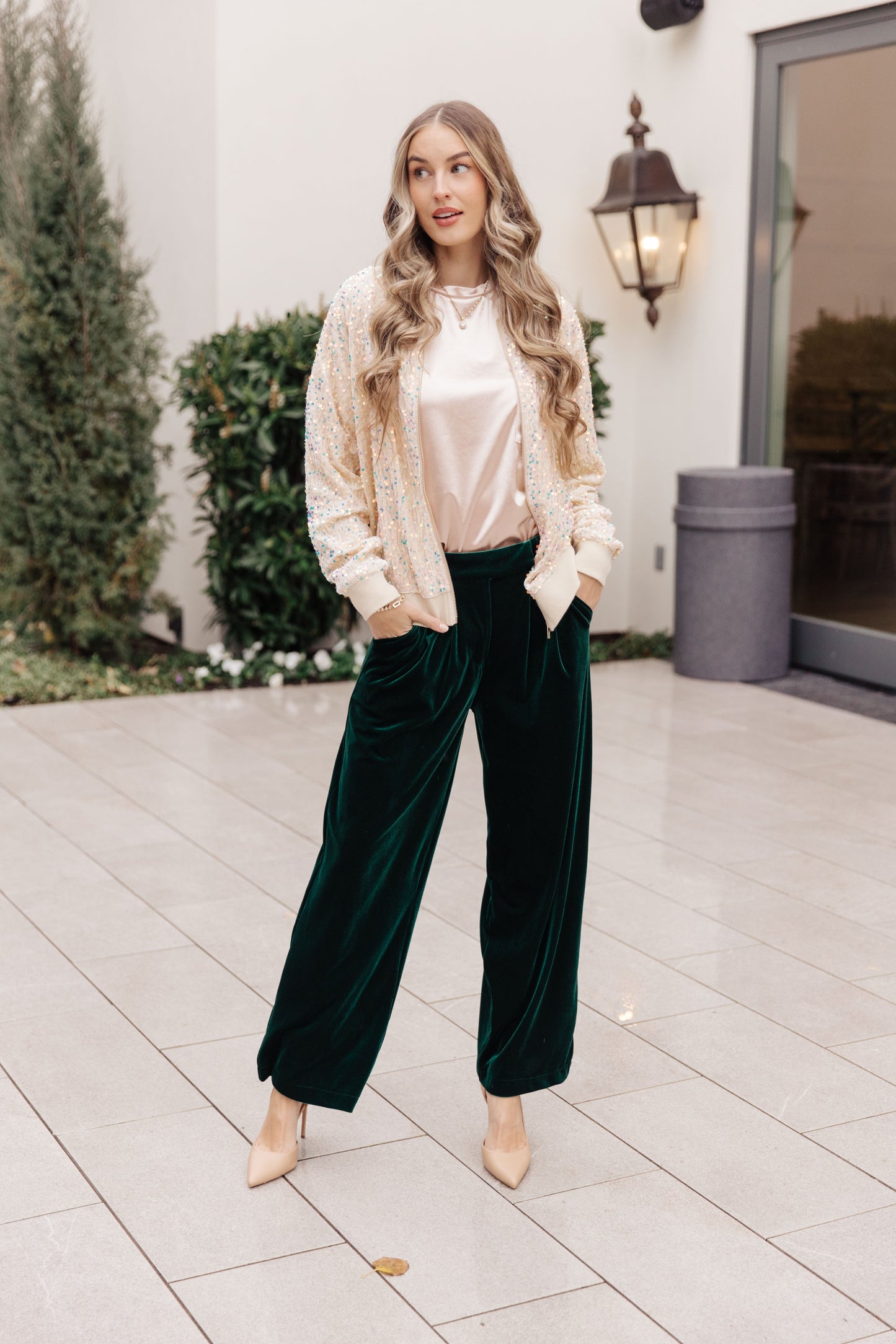 Velvet Elvis Wide Leg Velvet Pants - ONLINE EXCLUSIVE!