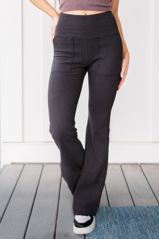 Where are You Flared Leggings in Black - ONLINE EXCLUSIVE!